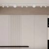 Lampa sufitowa na listwie ANDI białe kule szklane do jadalni tubki regulowane K-5499
