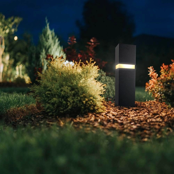 Zewnętrzna lampa stojąca Fuku 9917 Shilo słupek ogrodowy IP54 antracyt