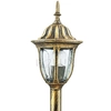 Stojąca LAMPA zewnętrzna FLORENCJA 302595 Polux ogrodowa OPRAWA metalowa latarnia outdoor IP43 patyna przezroczysta