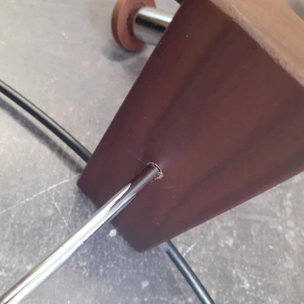 Zegar ścienny Doble Ring MSE1501100485 obręcz drewno mosiądz outlet