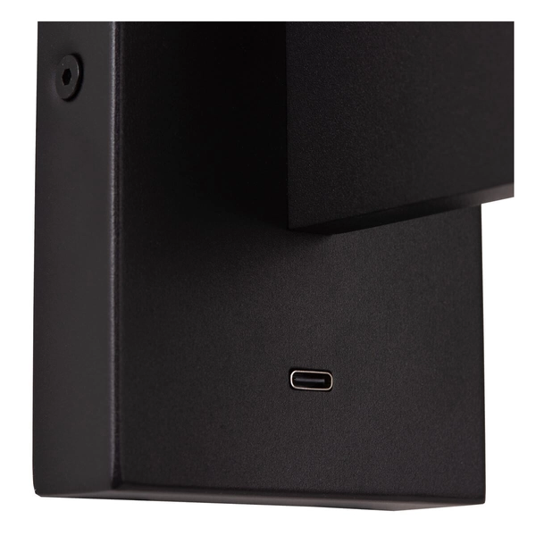 Podłużna lampa ścienna Finan 68210/06/30 Lucide LED 6W 2700K tuba czarna