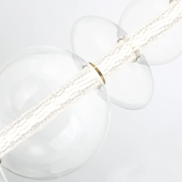 Wisząca lampa szklane kule Atomo QN-ATOMO-LP7-BG LED 46W 3000K złoty