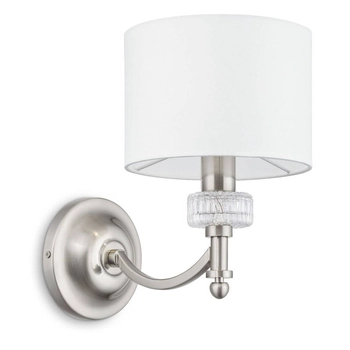 Kinkiet LAMPA ścienna ALICANTE MOD014WL-01N Maytoni abażurowa OPRAWA glamour nikiel