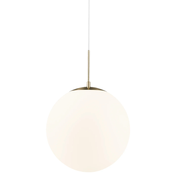 Kulista lampa wisząca Grant 2010573035 Nordlux do salonu biała
