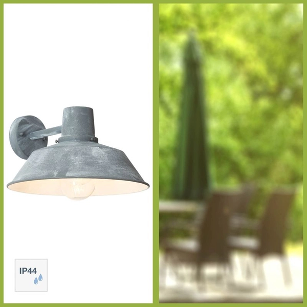 Industrialny kinkiet elewacyjny Humphrey 96290/70 szary
