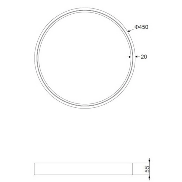 Okrągły plafon sufitowy DOHA 641310231 Trio LED 29W 2300-4000K biały