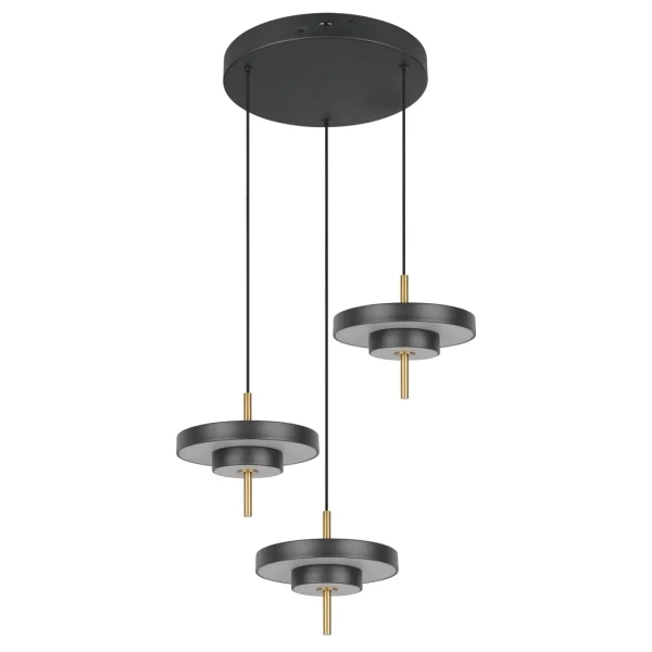 Potrójna zwisająca lampa Keaton 340230380 LED 10W 2300-4000K czarny