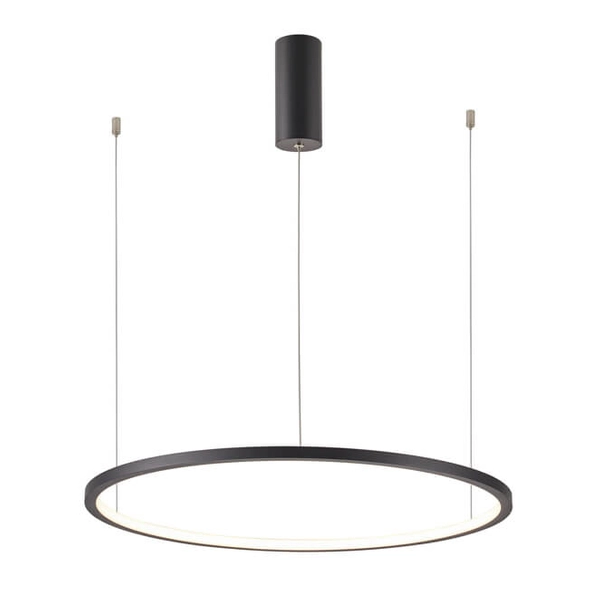 Pierścieniowa lampa wisząca Vinola PND-56135B-100RPP-BK-3KS4K-TRDIMM Italux LED 58W 3000-4000K czarny