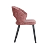 Krzesło szenilowe z oparciami Savoy S4560 ROSE CHENILLE Richmond Interiors gustowne różowe