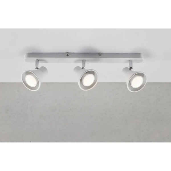 Przysufitowa lampa nad stół Eik 45780101 z regulacją biały