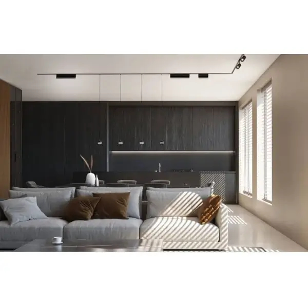 Lampa wisząca do szyny magnetycznej 10155 LED 8W 3000K czarna