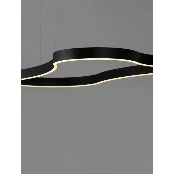 Minimalistyczna wisząca lampa VELBANO LE45417 LED 61W 3000K czarna