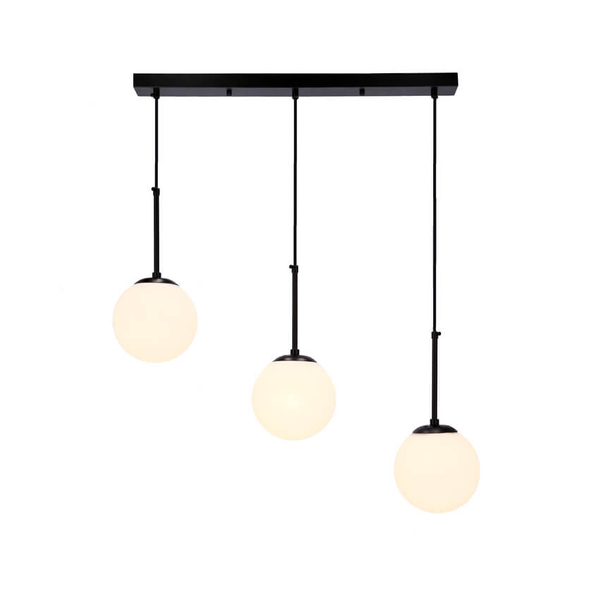 Modernistyczna lampa wisząca Pompei balls czarna biała