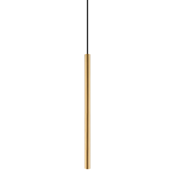 Podłużna lampa wisząca Laser 10453 Nowodvorski do salonu złota
