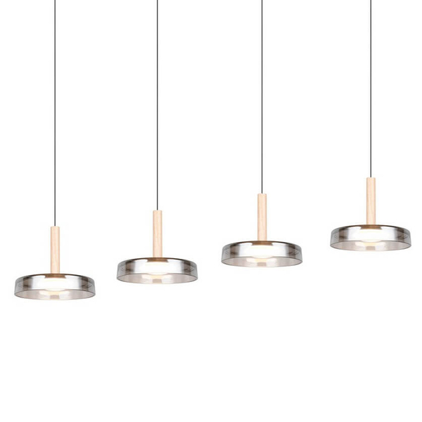 Lampa wisząca na belce CELESTE 354910432 Trio LED 28W 3000K czarny srebrny