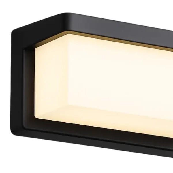 Tarasowa lampa ścienna Frizer LZFRIZ1 prostokąt IP65 czarny
