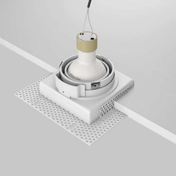 Podtynkowa lampa sufitowa z regulacją Atom DL003-01-W biały