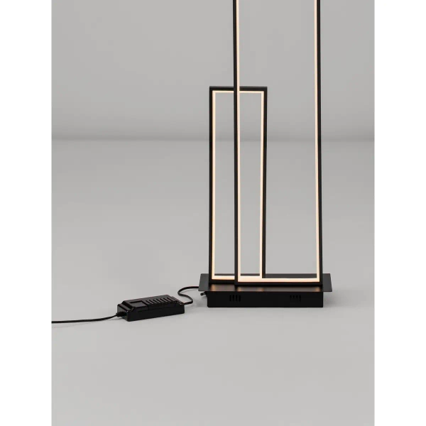 Podłogowa lampa metalowa JURENZO LE45480 LED 45W 3200K czarna