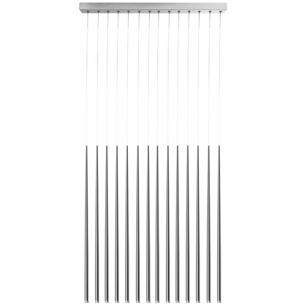 Pokojowa lampa wisząca Louise LED 42W 3000k tuby na listwie chrom