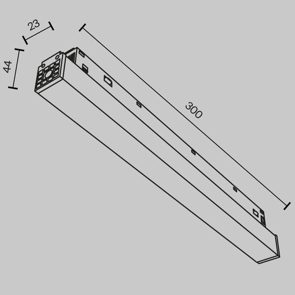 Podłużny zasilacz magnetyczny EXILITY TRX034DR4-100W-1 LED 100W biały