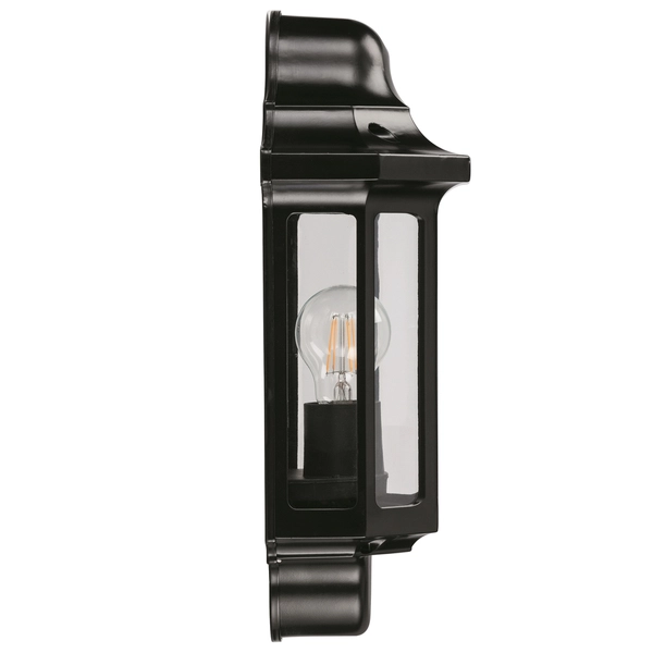 Kinkiet elewacyjny Traditional 1818S Saxby latarnia vintage IP44 czarny