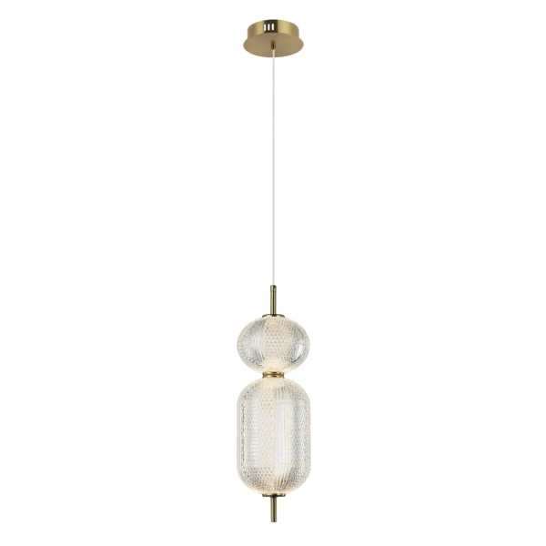 Nowoczesny okrągły żyrandol Corado PND-81438-1C-GD LED 15W 3000K złoty