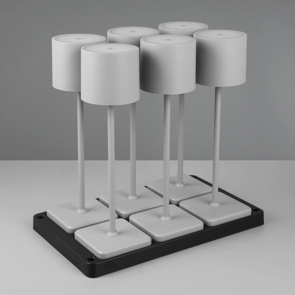 Nocna lampka Fernandez R54096677 LED 6W 2700-600K szara