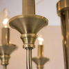 Klasyczna LAMPA wisząca ABU DHABI P06871BR-WH Cosmolight okrągły zwis do sypialni biały