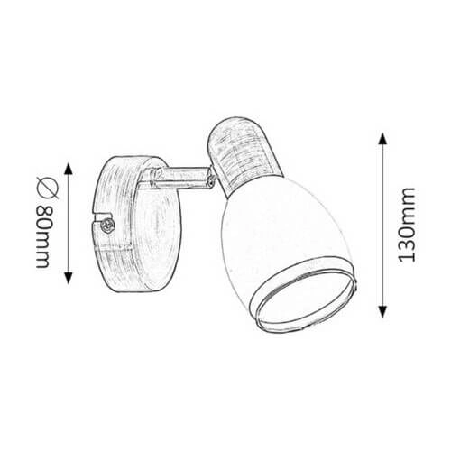 Klasyczny kinkiet ścienny ELITE 5970 szklany metalowy biały brązowy