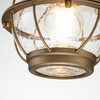 Wisząca lampa na łańcuchu Bridge Point KL-BRIDGEPOINT8S-NBR IP44 mosiądz