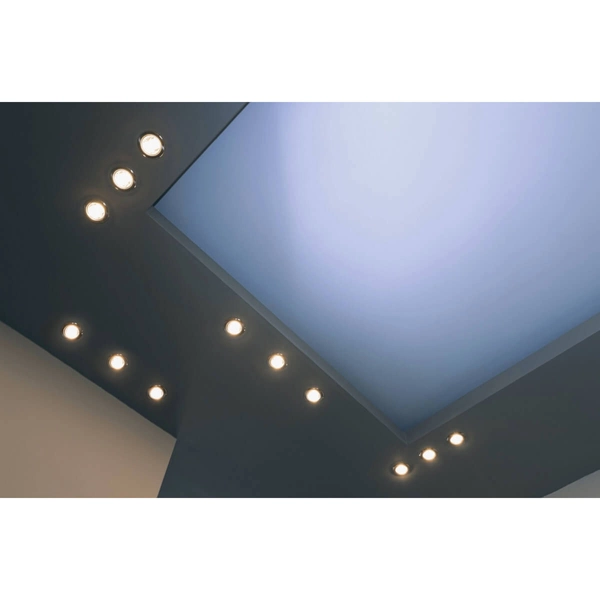 Zestaw trzech lamp wpustowych okrągłych JURA 650100306 z regulacją chrom