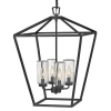Tarasowy żyrandol Alford QN-ALFORD-PLACE-4P-MB na łańcuchu IP44 czarny