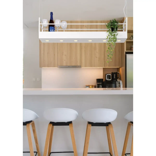 Lampa wisząca prostokąt MIRAVELLE 21427/06/31 Lucide kuchenna biały