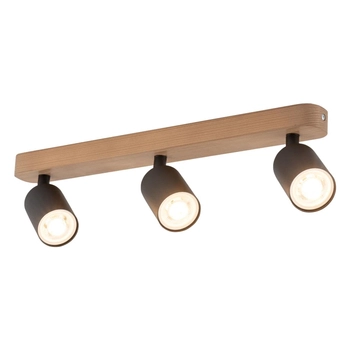 Reflektor sufitowy potrójny Top Wood 3292 TK Lighting okrągły drewniany