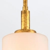 Podłużna zwisająca lampa Sawgrass QN-SAWGRASS-MP-DG-O szklana złota