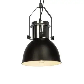 Kopułowa lampa wisząca Salford 93590/76 na łańcuchu czarny chrom