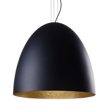 Wisząca lampa loftowa Egg 9026 czarna do przedpokoju metalowa