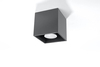 Plafon LAMPA sufitowa SL.0567 natynkowa OPRAWA kwadratowa antracyt