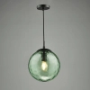 Salonowa lampa wisząca Ripple SP72-RIP8824 kula zielony czarny