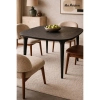 Okrągły stół LAMINAR MM001501100339 czarny drewniany do jadalni 120cm
