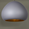 Zwisająca lampa do sypialni Lava 41079 Sigma kopuła szara czarna