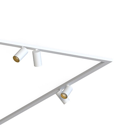 Przysufitowa listwa salonowa Mono 7697 regulowane reflektorki białe