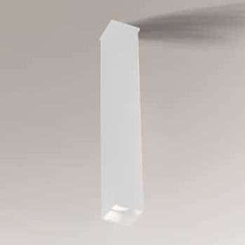 Sufitowa LAMPA prostokątna DOHA 7138 Shilo metalowa tuba downlight do kuchni biały