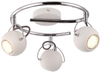 Sufitowa lampa kierunkowa Salva K-8002/3G WH biała chrom