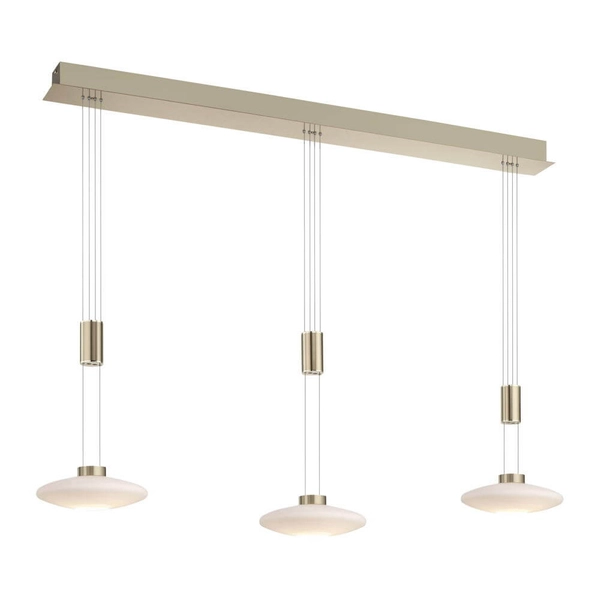 Wisząca lampa sypialniana Lautada LED 22,5W zwis mosiądz