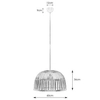 LAMPA wisząca COTTAGE 107981 Markslojd okrągła OPRAWA kopuła koszyk basket zwis czarny