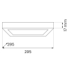 Regulowana sufitowa lampa Evora ML1797 LED 24W 3000-6000K kwadrat czarny