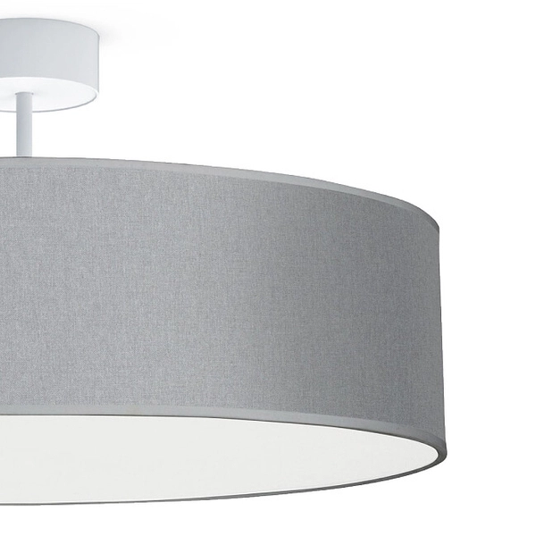 Szara lampa sufitowa Violet 7960 nowoczesna do sypialni nad łóżko