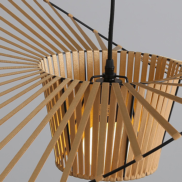 Wisząca lampa boho Sombrero ST-8052-140 gold Step designerska welur beżowa
