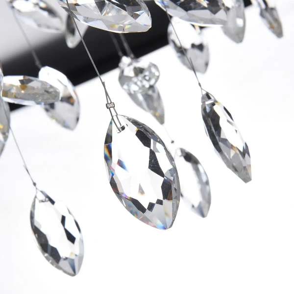 Sufitowa lampa kryształowa CINDY MX4115-6B-EGN-II liście złoty